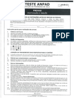 Teste Anpad - Português - Edição - Fevereiro 2013