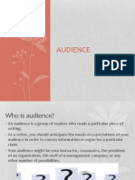 Analyzing Audience and Purpose in Writing