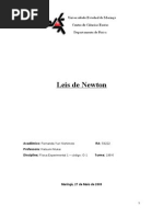Relatório.. Leis de Newton