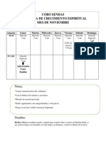 Horario Coro Sendas