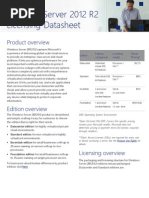 Windows Server 2012 R2 Licensing Datasheet