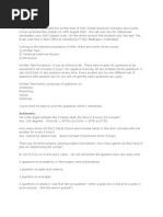 Chetanaites I' Am Vindhya. I Attended the Written Test Of