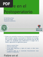 Fiebre en Postoperatorio
