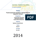 Función Exponencial y Logarítmica – Fórmulas Básicas de Integración. Teoremas OFICIAL