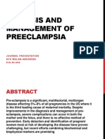 Diagosis and Management of Preeclampsia: Journal Presentation Ayu Wulan Anggreni 030.05.046