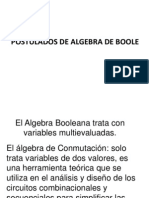 Postulados de Algebra de Boole