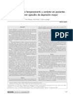 Dimensiones de Temperamento y Carácter en Pacientes Con Primer Episodio de Depresión Mayor