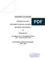 Physiology_Hons. & Genl._ Revised Syllabus w.e.f. 2009-2010