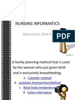 Nursing Informatics: Bacalucos, Hyjia R