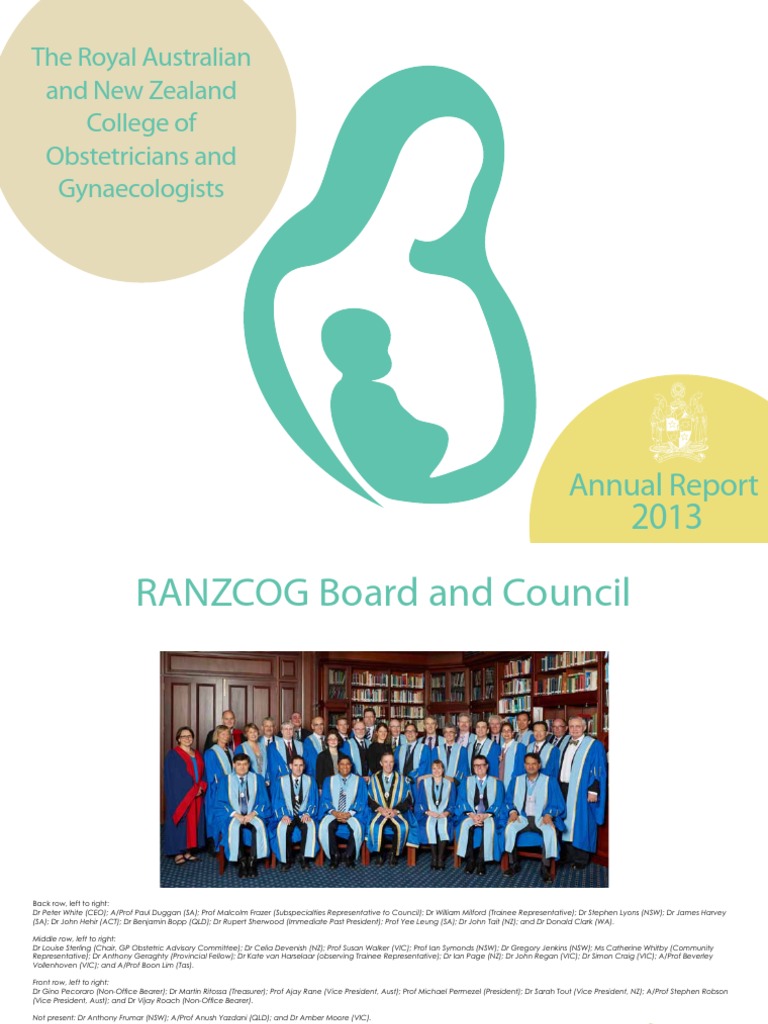 RANZCOG Annual Report 2013 | PDF | General Practitioner | Midwife