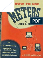 RIDER - HOW TO USE METERS - John Rider PDF