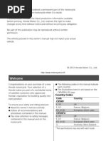 Download 2013 Honda CB500F Owners Manual Eng by Emanuel Rusu SN225987480 doc pdf