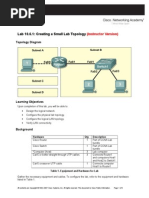 Lab 10.6.1: Creating A Small Lab Topology