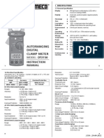 Autoranging Digital Clamp Meter: MODEL: DT3150