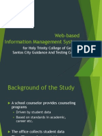 Web-Based Information Management System: For Holy Trinity College of General Santos City Guidance and Testing Center