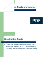 Distribution Costs and Control