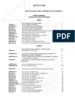 Proyecto de Ley No 5162 "CÓDIGO DE EJECUCIÓN PENAL PARA LA REPÚBLICA DEL PARAGUAY"