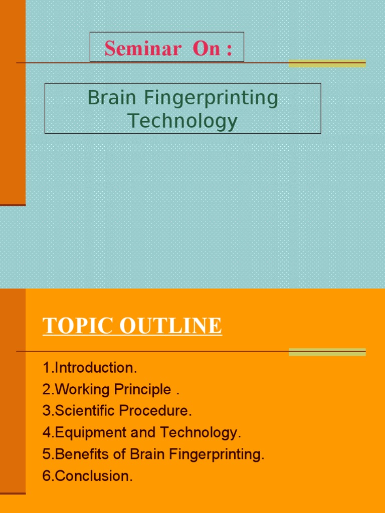 Brain Fingerprinting Technology Overview | PDF | Electroencephalography ...