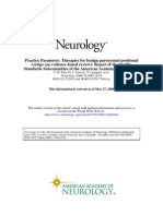 Vertigo (An Evidence-Based Review) : Report of The Quality Practice Parameter: Therapies For Benign Paroxysmal Positional
