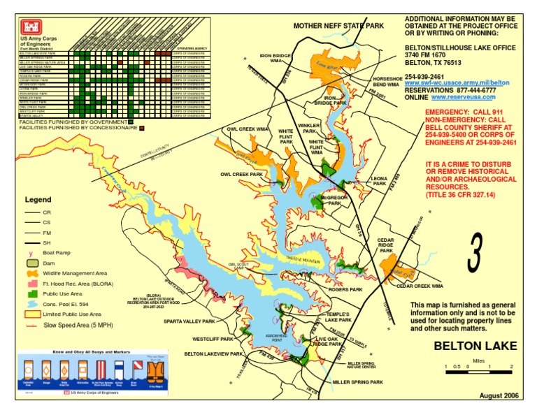 Belton Lake Map9 PDF Nature