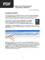 Excel 2003 Tut
