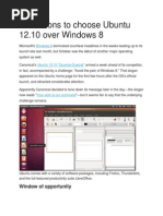 10 Reasons To Choose Ubuntu 12