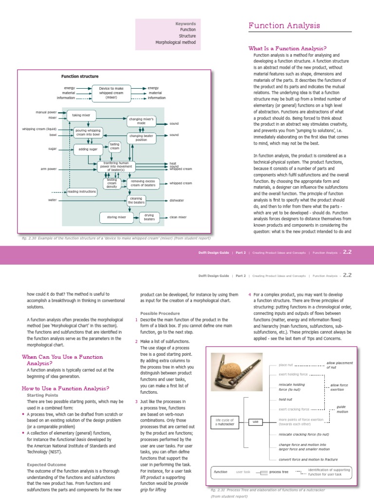 Function Analysis Pdf Mixer Cooking Abstraction
