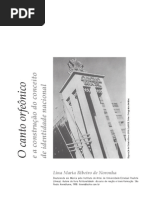 O canto orfeônico e a construção do conceito  de identidade nacional