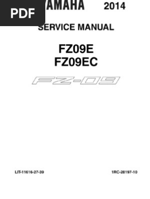 Yamaha YZ-125 Service Manual Workshop Manual 2014 | PDF | Throttle