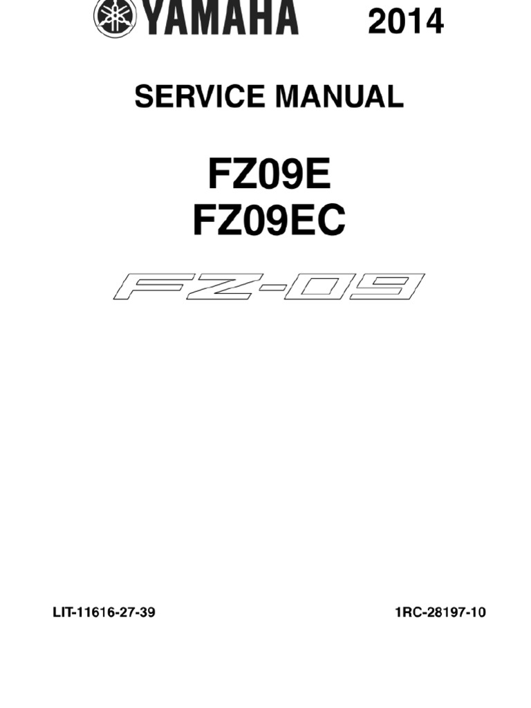 Yamaha YZ-125 Service Manual Workshop Manual 2014 | Throttle | Fuel  Injection