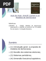 10-Aula Lijphart-Modelos Consensual X Majoritário