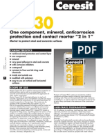 One Component, Mineral, Anticorrosion Protection and Contact Mortar "2 in 1"