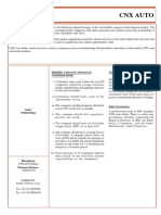 CNX Auto: Eligibility Criteria For Selection of Constituent Stocks Index Re-Balancing