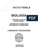 Programacion Tesela Biologia 2 BACH Comunidad Valenciana