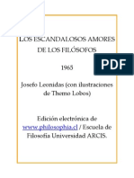 LIBRO- Leonidas, Josefo - Los Escandalosos Amores de Los Filosofos