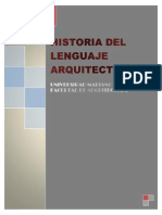 Historia de Lenguaje Arquitectonico