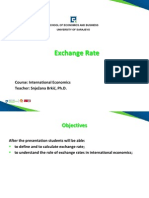 Lecture 11 Exchange Rate