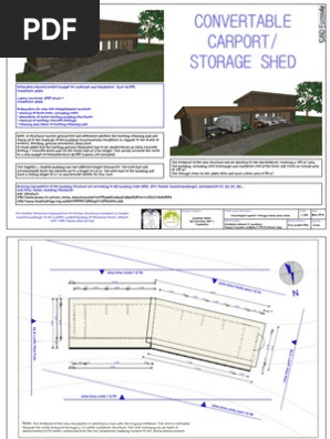 01 Sant Anselmo Carport With Storage Shed Framing Construction
