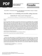 Download The Role of the L1 as a Scaffolding Tool in the EFL Reading Classroom by   SN226040452 doc pdf