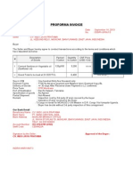 Proforma Invoice: Our Bank Detail