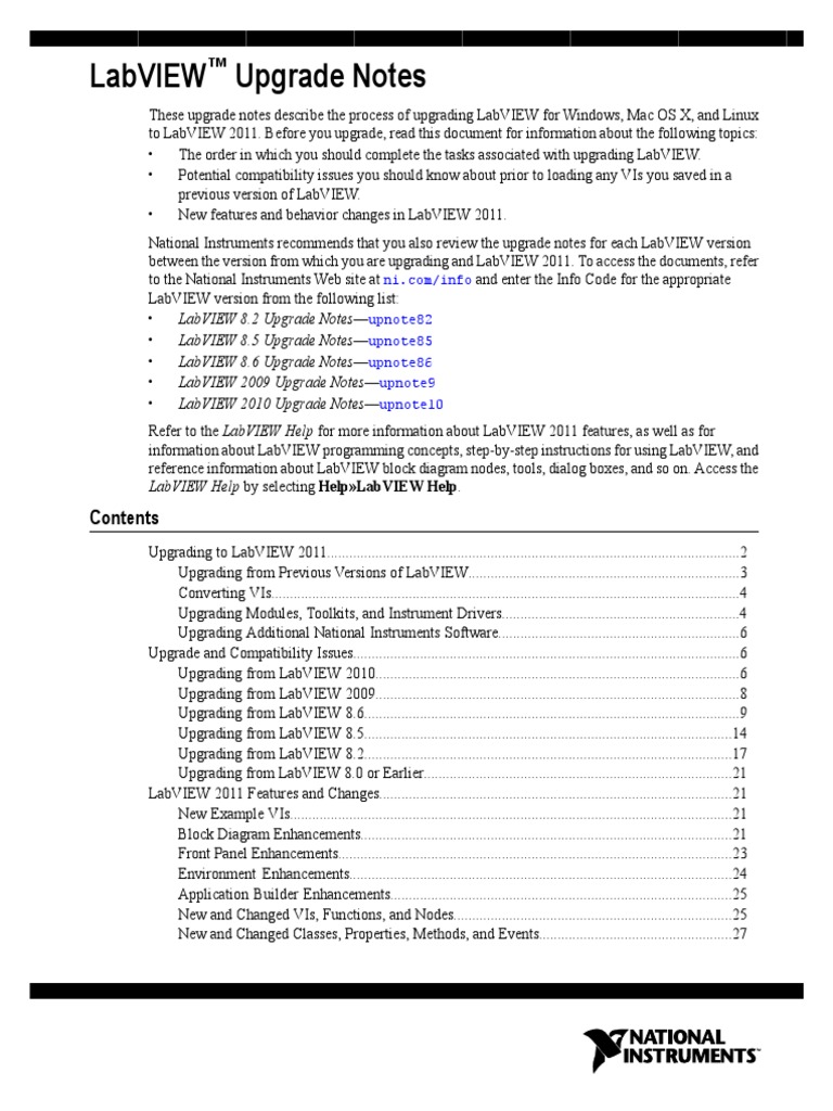LV Upgrade Notes | PDF | Library (Computing) | Device Driver