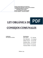 Trabajo Ley de Los Consejos Comunales