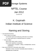 NPTEL Course Jan 2012: Storage Systems