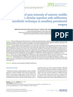 Comparasion of Pain Intensity of AMSA Injection With Infiltation Anesthetic Technique in Maxillary Periodontal Sur