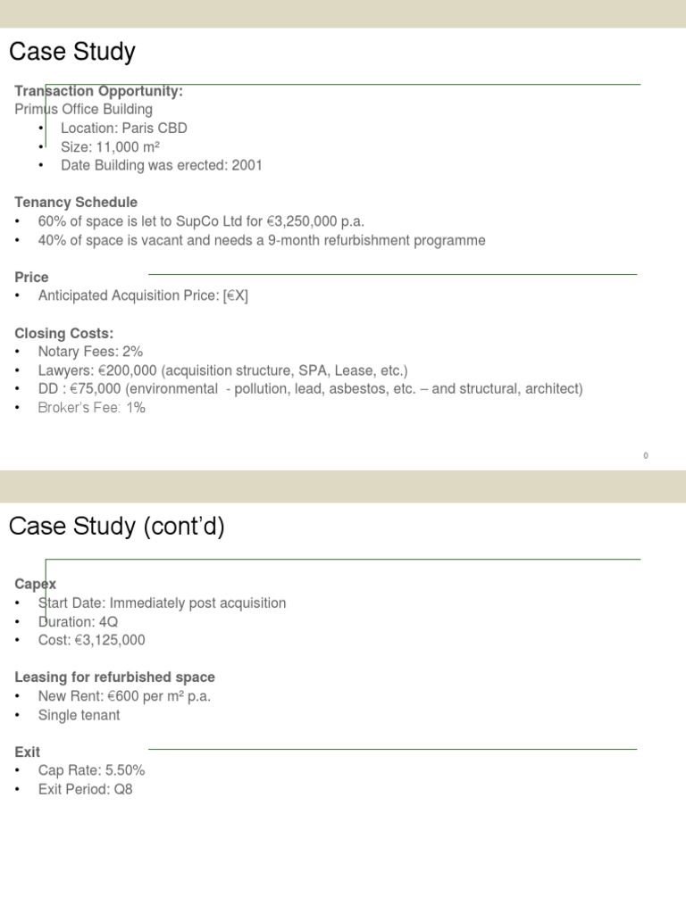 Primus Office Building Investment Analysis | PDF | Technology & Engineering