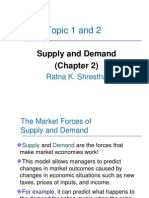 Topic 1 and 2 Demand Supply