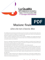 Mozione Finale de La Qualità Dell'integrazione Scolastica