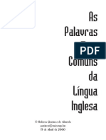 As Palavras Mais Comuns Em Inglês