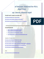 Usefull Websites for MA-Final Social Work, UOP-By Imran Ahmad Sajid