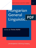 (Ferenc Kiefer) Hungarian Linguistics